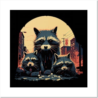 raccoons Posters and Art